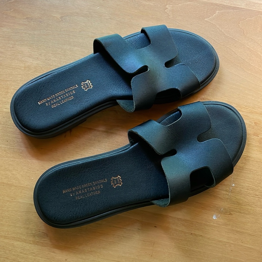 NWOT Handmade Real Leather Sandals